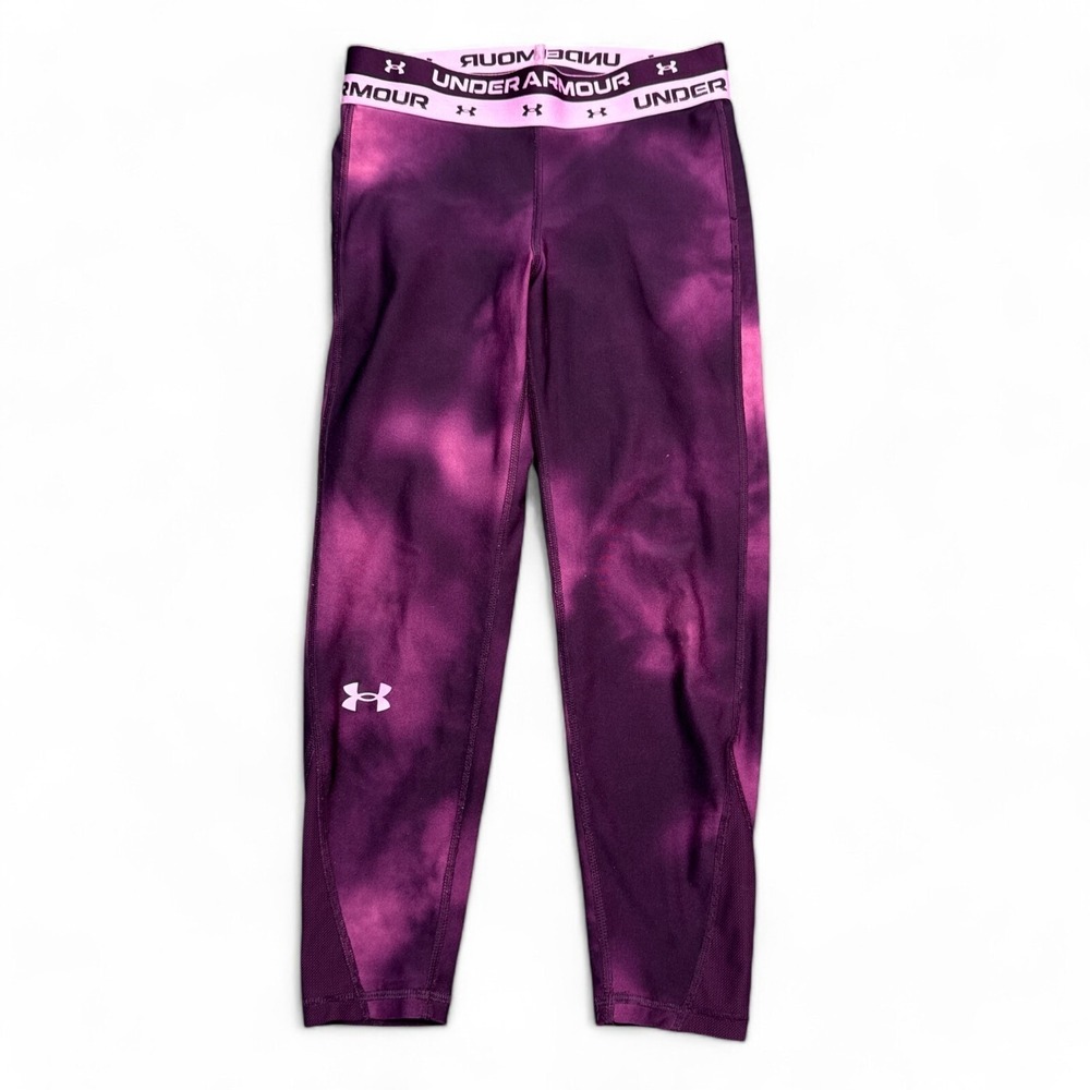 Under‎ Armour Cropped Compression Pants Leggings Womens Size XS Purple Athletic